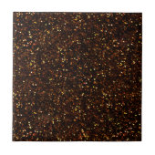 Dark Bronze Oranje Glitter Tegeltje (Voorkant)