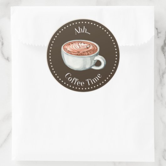 Dark Brown Coffee Sticker (Tas)