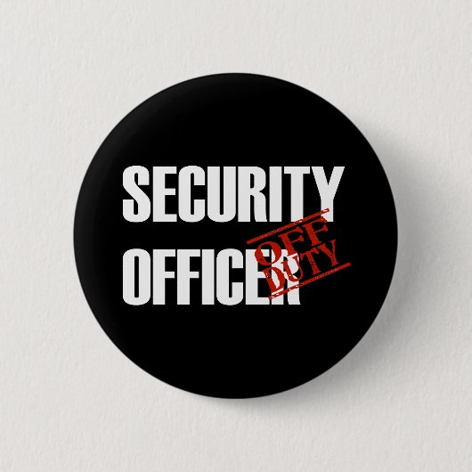 DARK BUITEN DIENST VAN DE VEILIGHEIDSAGENT RONDE BUTTON 5,7 CM (Voorkant)