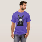Dark Bunny – Gothic Easter Art - camiseta T-shirt (Voorkant volledig)