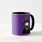 Dark Bunny – Gothic Easter Art - caneca Mok (Voorkant rechts)