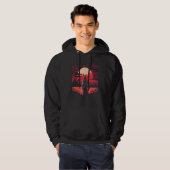 Dark Bunny Rabbit Samurai Warrior Katana Japans Hoodie (Voorkant volledig)