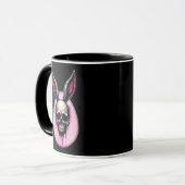 Dark Bunny Skull – Gothic Style - caneca Mok (Voorkant links)