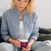 Dark Burgundy Koffiemok