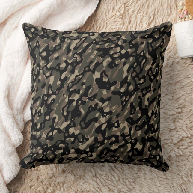 Dark Camo Kussen (Deken)