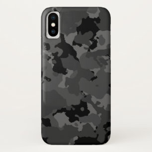 Dark Camo Pattern iPhone X Hoesje