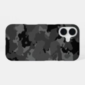Dark Camo Pattern iPhone 16 Hoesje (Achterkant horizontaal)