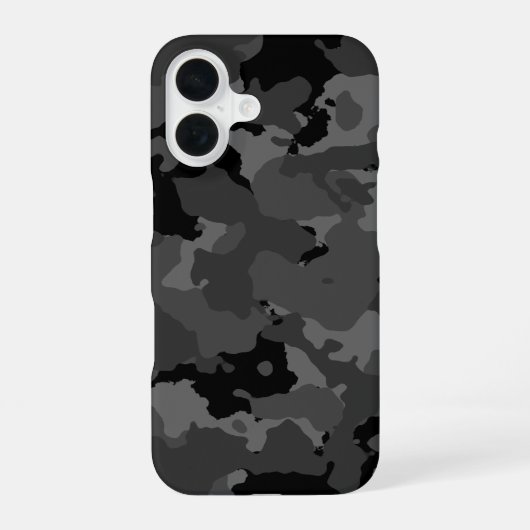 Dark Camo Pattern iPhone 16 Hoesje (Achterkant)