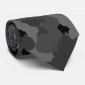 Dark Camo Pattern Stropdas (Opgerold)