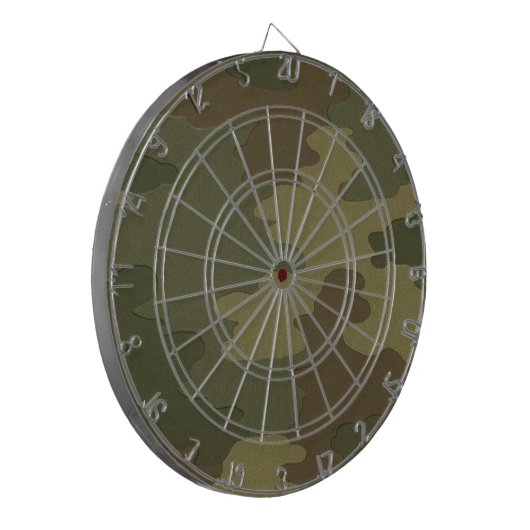 Dark Camouflage Dart Board Dartbord (Voorkant Links)