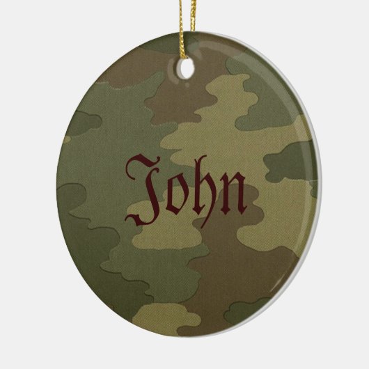 Dark Camouflage Name Ornament (Links)
