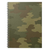 Dark Camouflage Spiral Notitieboek (Voorkant)