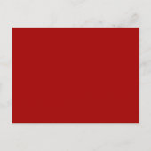 Dark Candy Apple Red Solid Color Briefkaart (Voorkant)