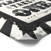 Dark Carnival Psycho Circus Party Favoriet Cadeaut Poster (Hoek)