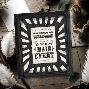 Dark Carnival Psycho Circus Party Welkomstbord Poster