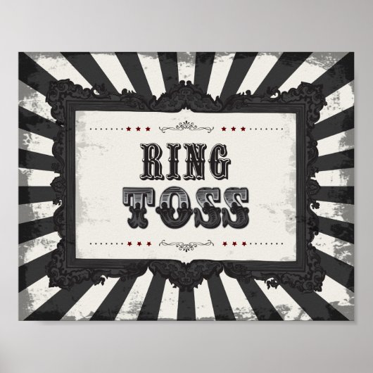 Dark Carnival Psycho Circus Ring Toss Spelbord Poster (Voorkant)