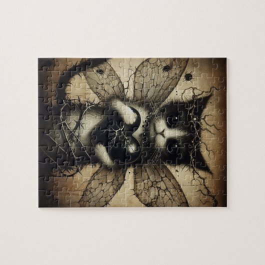 Dark Cat Fairy Legpuzzel (Horizontaal)