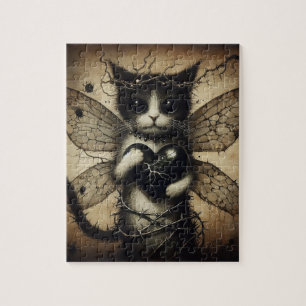 Dark Cat Fairy Legpuzzel