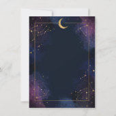 Dark Celestial Save the Date | Gold Constellations (Achterkant)