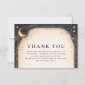 Dark Celestial Wedding Bedankkaart (Voorkant)