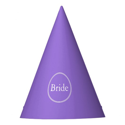 Dark Chalky Pastel Paars Wedding Party set Feesthoedjes (Voorkant)
