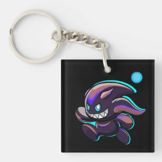 Dark Chao - Running - Swimming Variant Custom Art Sleutelhanger