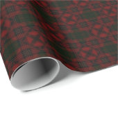 Dark Charcoal and Deep Maroon Geometric Plaid Cadeaupapier (Rol Hoek)