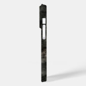 Dark Charcoal Smoke Grunge Texture iPhone Case (Achterkant / Links)