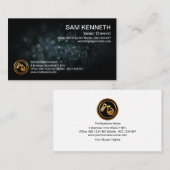 Dark Chemical Crystal Texture Chemical Engineering Visitekaartje (Voorkant / Achterkant)