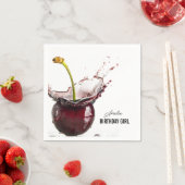 Dark Cherry gepersonaliseerd Servet (Insitu)