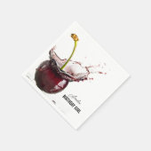 Dark Cherry gepersonaliseerd Servet (Hoek)