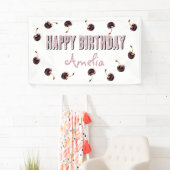 Dark Cherry Personalized Party Spandoek (Insitu)