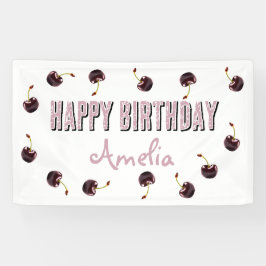 Dark Cherry Personalized Party Spandoek