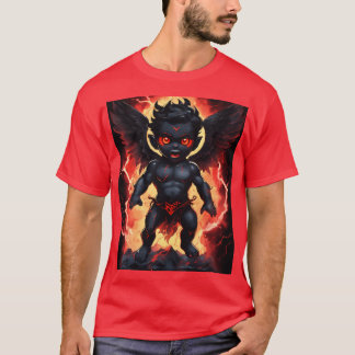 Dark Cherub Fury - Elektrificerende Waterverf T-sh T-shirt