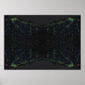 Dark Chicago Reflection heatmap Poster (Voorkant)