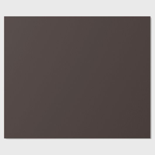 Dark Chocolate Brown Cadeaupapier (Vlak)