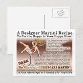 Dark Chocolate Cheesecake Martini Recept Kaart (Voorkant / Achterkant)