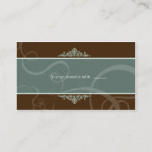 Dark Chocolate Classic Trouwplaatskaart Plaatskaartje (Achterkant)