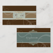 Dark Chocolate Classic Trouwplaatskaart Plaatskaartje (Voorkant / Achterkant)