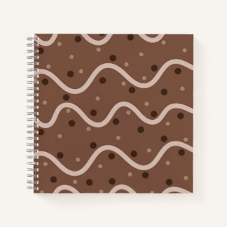 Dark Chocolate Drizzle & Sprinkles Pattern Journal Notitieboek