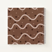 Dark Chocolate Drizzle & Sprinkles Pattern Journal Notitieboek (Achterkant)