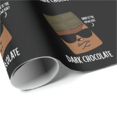 Dark Chocolate Funny Snoep Pun Dark BG Cadeaupapier (Rol Hoek)