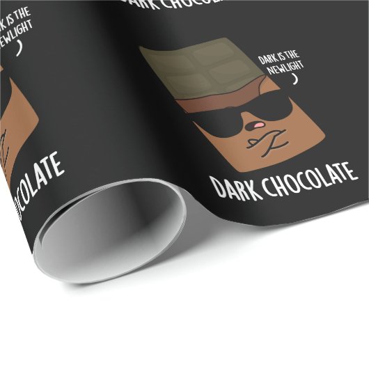 Dark Chocolate Funny Snoep Pun Dark BG Cadeaupapier (Rol Hoek)
