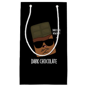Dark Chocolate Funny Snoep Pun Dark BG Klein Cadeauzakje