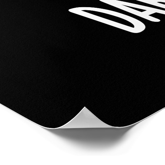 Dark Chocolate Funny Snoep Pun Dark BG Poster (Hoek)