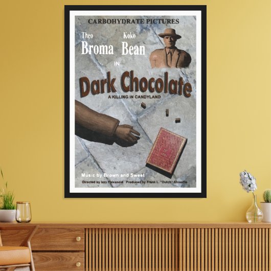 Dark Chocolate Movie Canvas Afdruk (Insitu (Woonkamer))