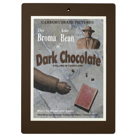 Dark Chocolate Movie Klembord (Achterkant)