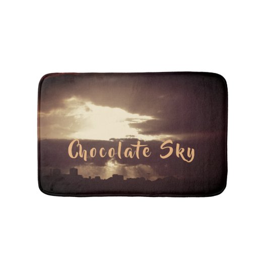 Dark Chocolate Plymouth Sky Sunset Bath Mat (Voorkant)