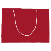 Dark Christmas Red Elegant Large Gift Bag Groot Cadeauzakje (Achterkant)
