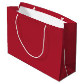Dark Christmas Red Elegant Large Gift Bag Groot Cadeauzakje (Achterkant Gekanteld)